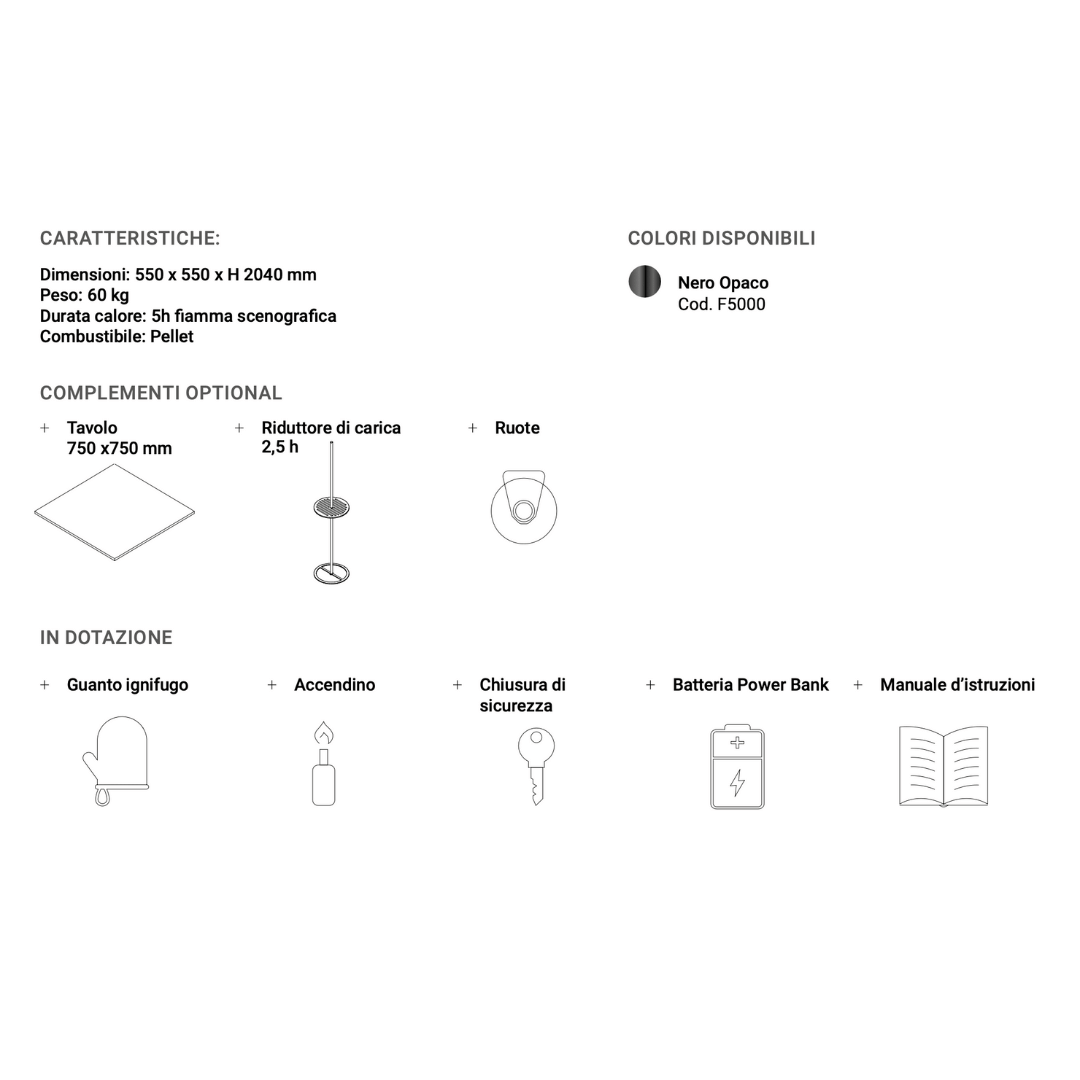 Novio - Fungo Riscaldante a Pellet