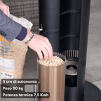 Romolo - Fungo riscaldante a pellet