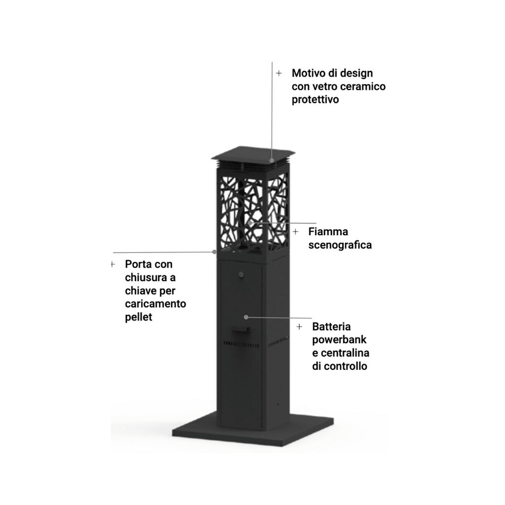 Virgilio - Riscaldatore a pellet