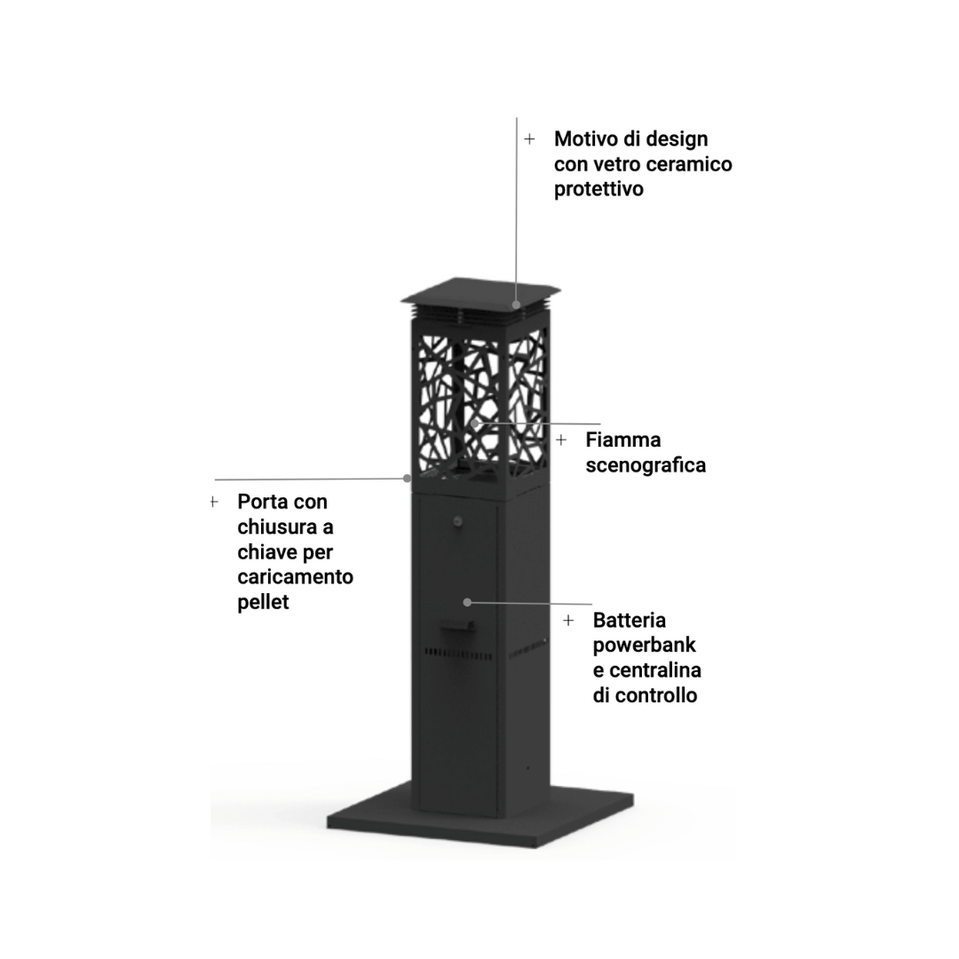 Virgilio - Riscaldatore a pellet