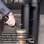 Romolo - Fungo riscaldante a pellet