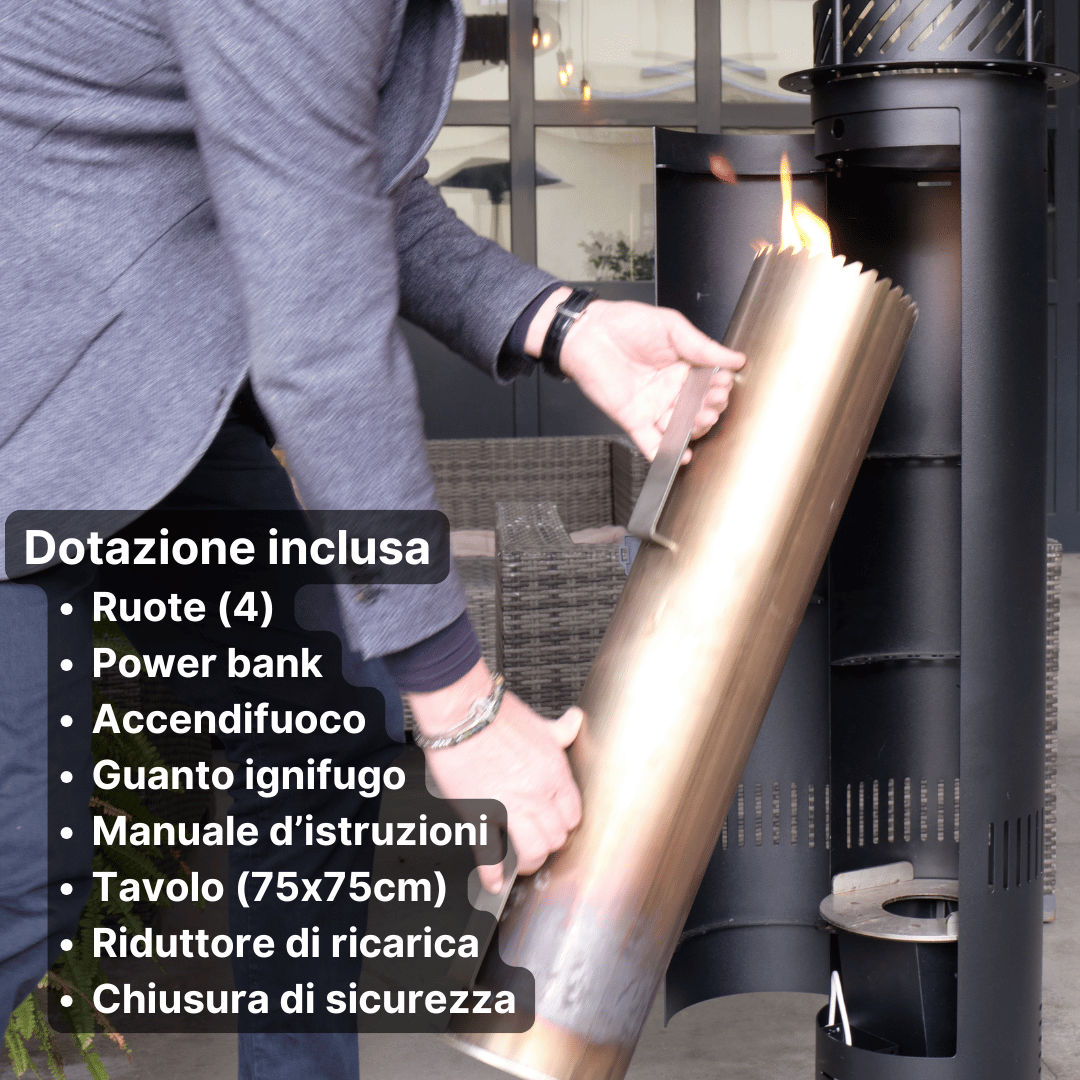 Romolo - Fungo riscaldante a pellet