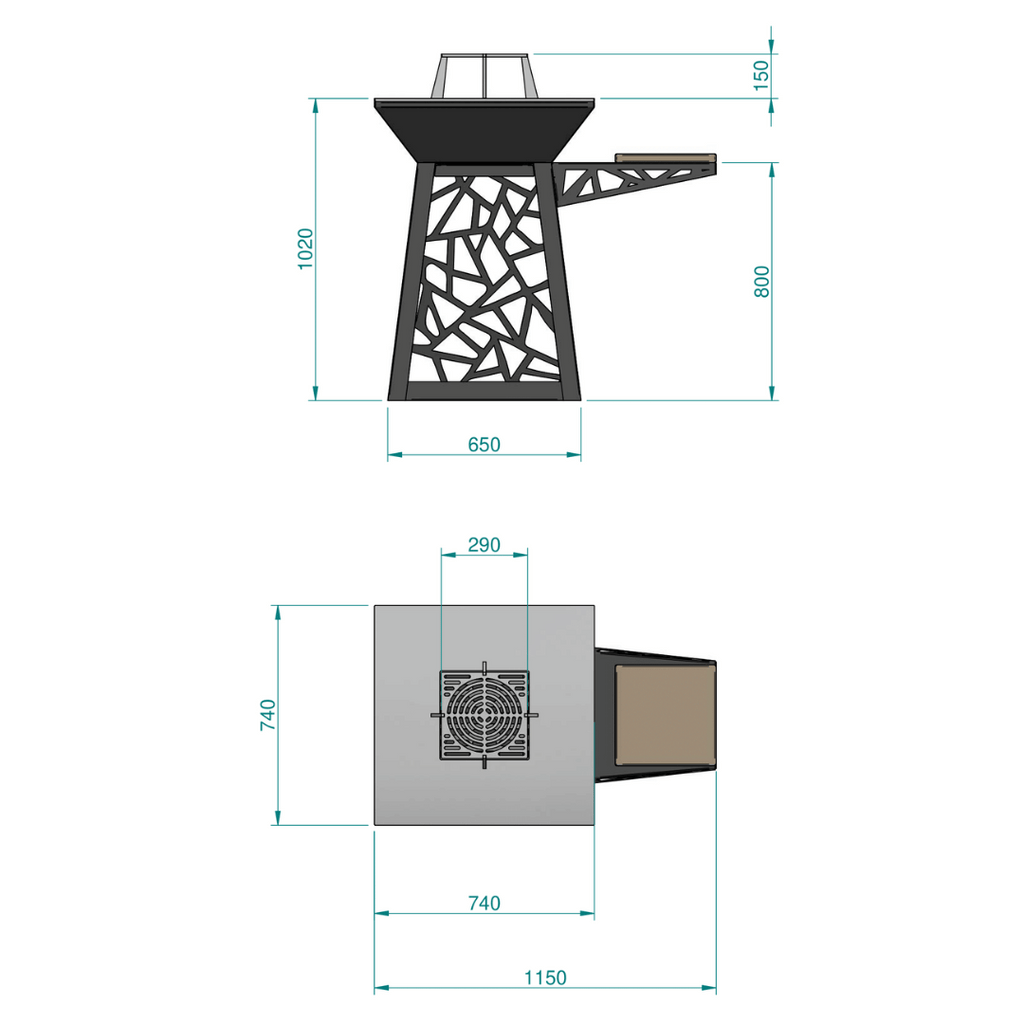 Vitruvio - Barbecue a legna