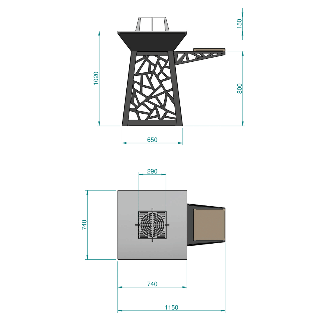 Vitruvio - Barbecue a legna