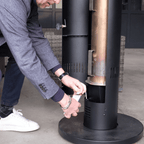 Romolo - Fungo riscaldante a pellet