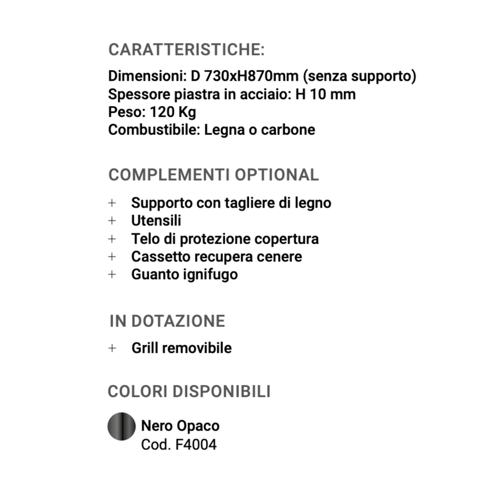 Augusto - Barbecue a legna