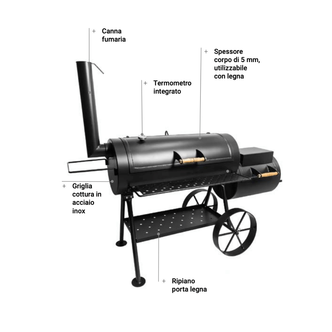 Tiberio - Barbecue a legna